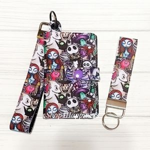 Nightmare before Christmas wristlet wallet and keychain